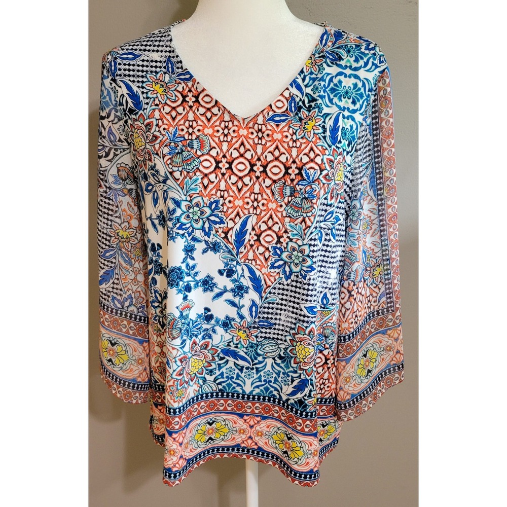 Chico's Boho Bell Sleeve Blouse